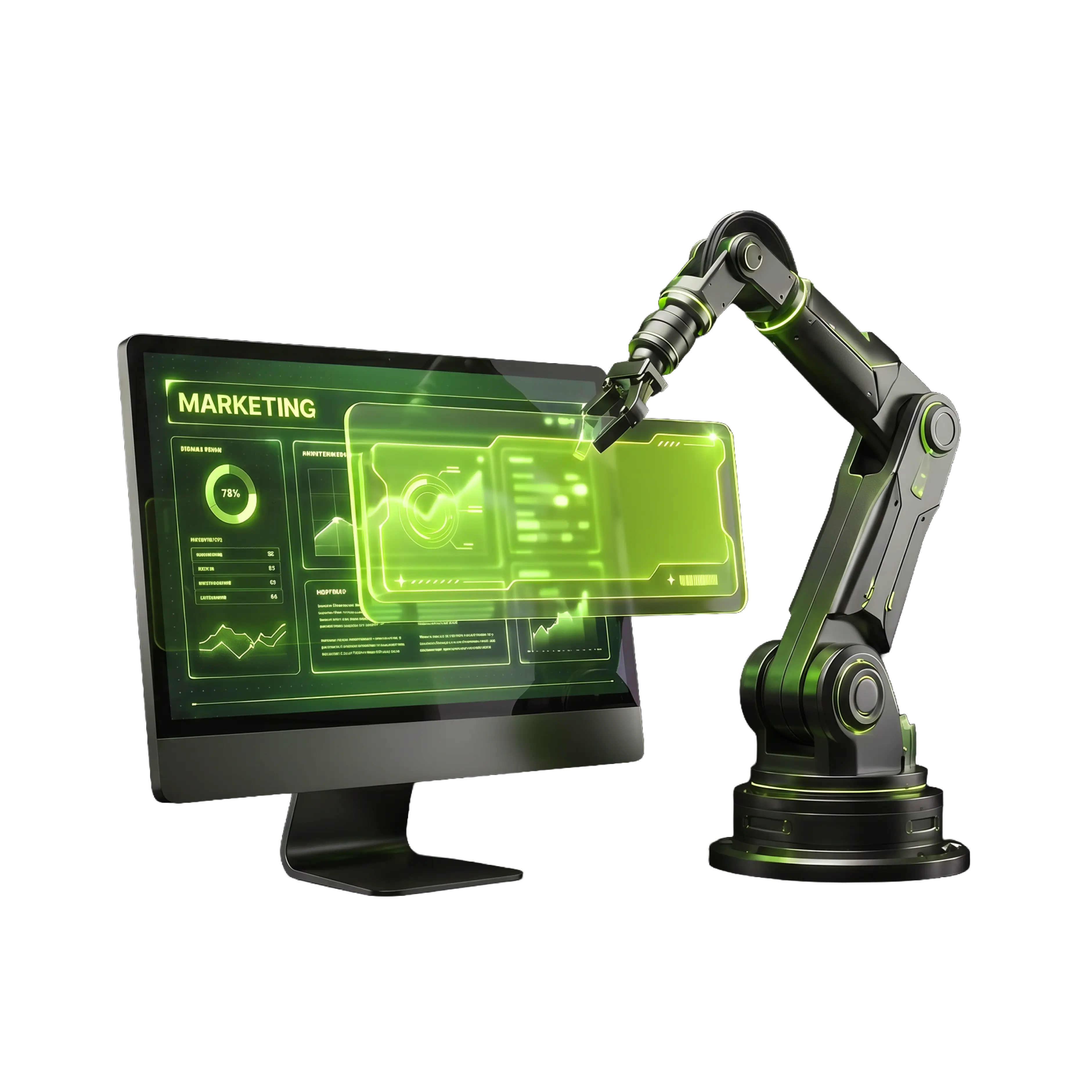 AI pipeline production arm creating marketing assets